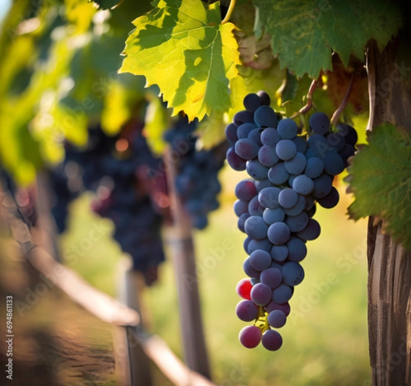 Fototapeta ぶどうとぶどう棚