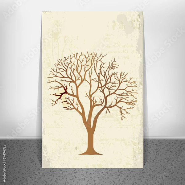 Obraz Old paper. Vector illustration.