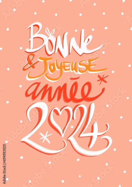 Fototapeta BONNE ANNÉE 2024