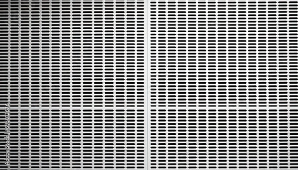 Obraz Metal Panel Grate Texture Background Brutalist White Wallpaper