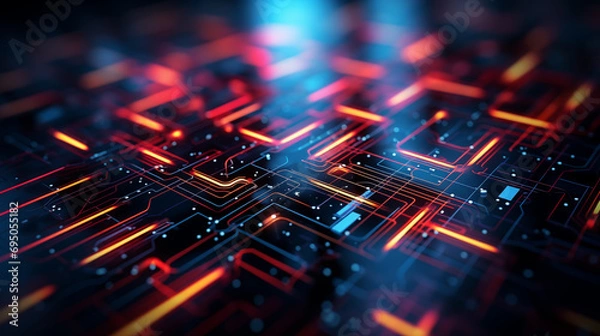 Fototapeta Digital Data Wallpaper Background