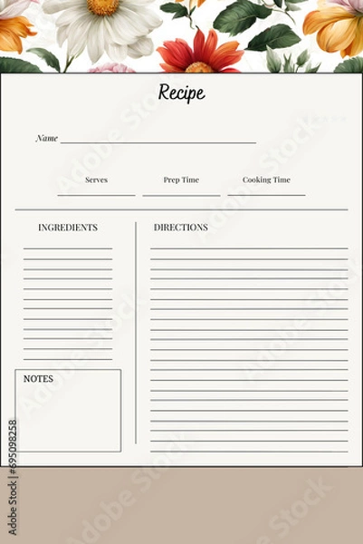 Obraz Personalized Recipe Cards for the Perfect Wedding Feast