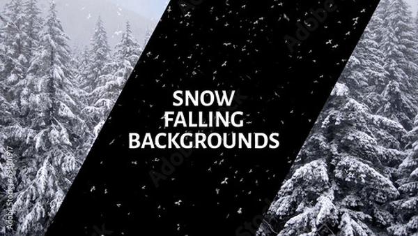 Fototapeta Tła spadającego śniegu