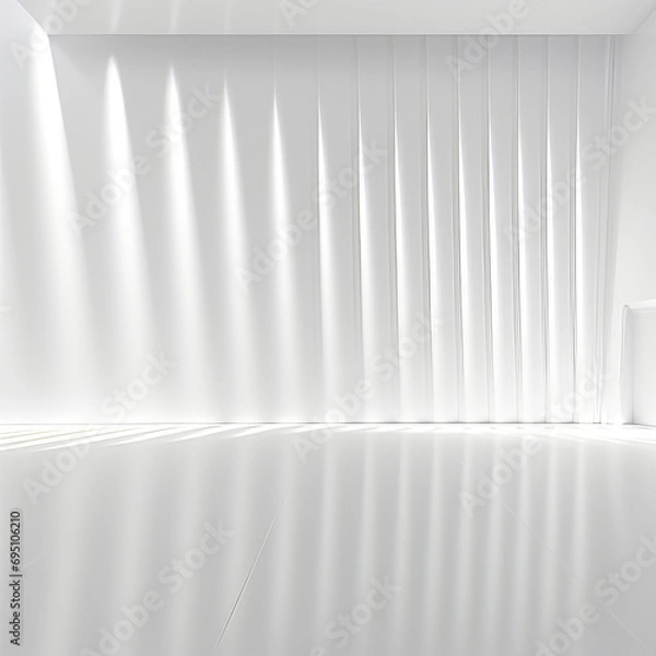 Obraz abstract background, grey space with wall, white light,