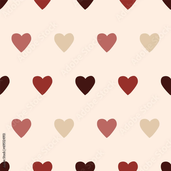 Obraz Valentine's Day Pattern Heart Geometric