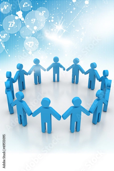 Fototapeta business network concept