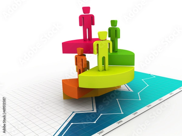 Fototapeta business network concept