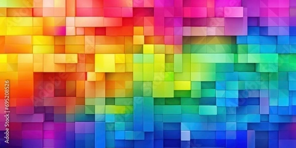 Fototapeta Pixel texture bright rainbow color background.