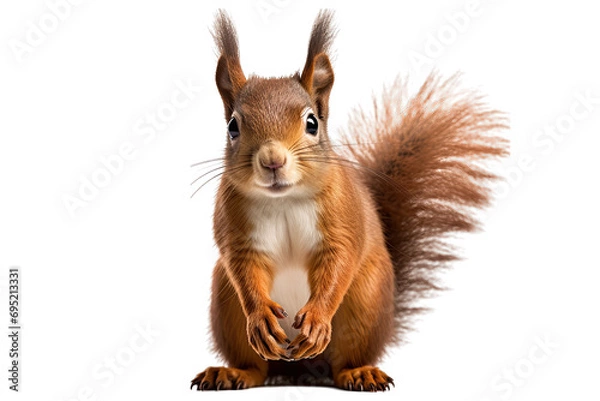 Obraz  squirrel on isolated tranparent background