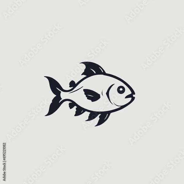 Obraz Fish Logo Design Very Cool Concept