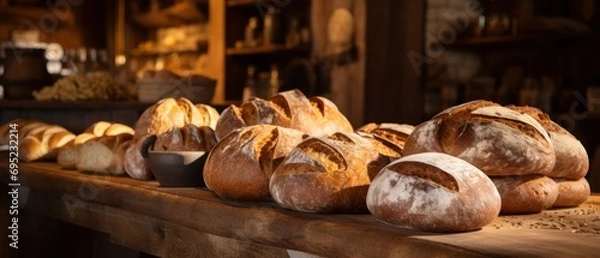 Fototapeta Rustic Bread Bakery