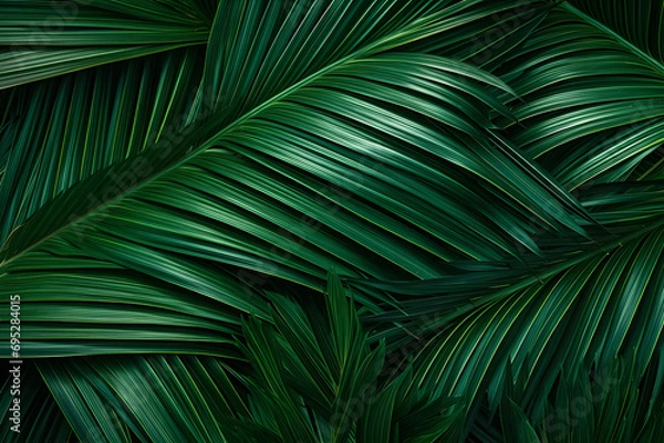 Fototapeta palm leaf background. 