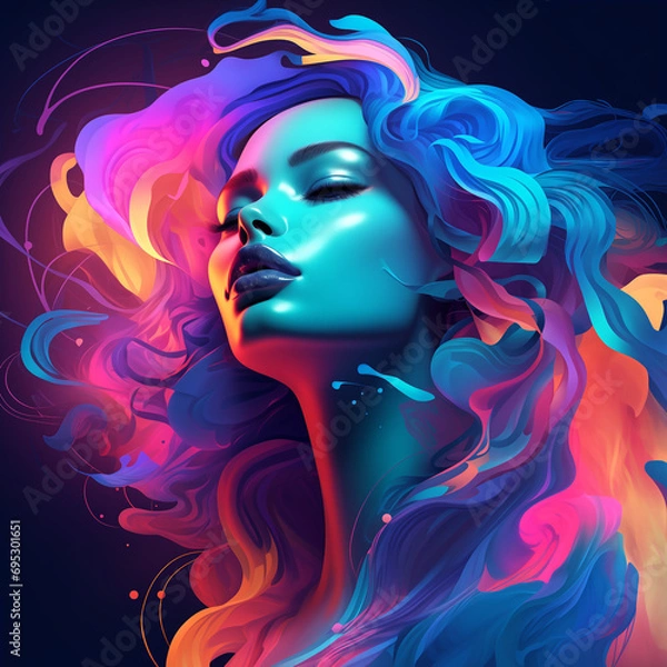 Fototapeta Dreamy Colors, Digital Art Exploration