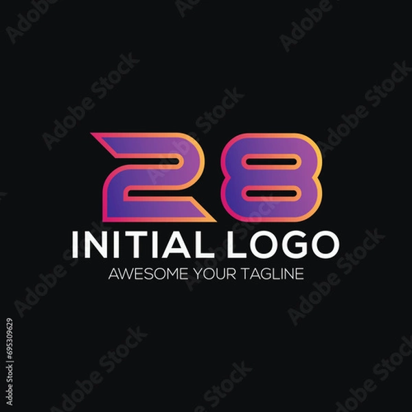 Fototapeta symbol logo colorful gradient 
