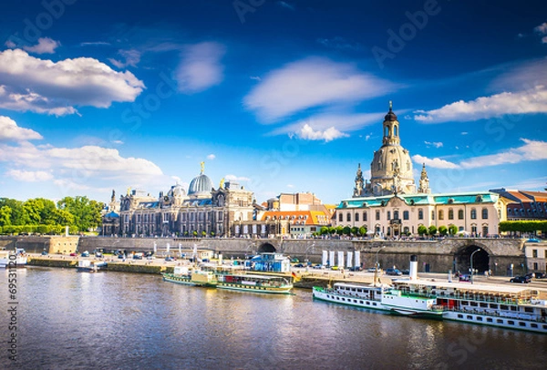 Fototapeta The ancient city of Dresden, Germany.