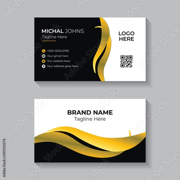 Obraz modern professional business card template