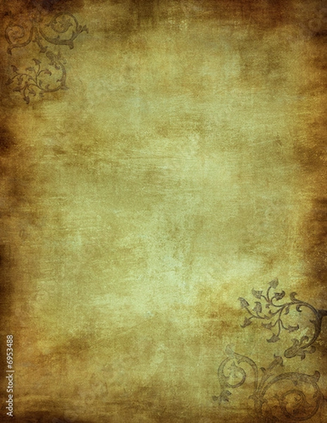 Fototapeta grunge floral background with space for text or image