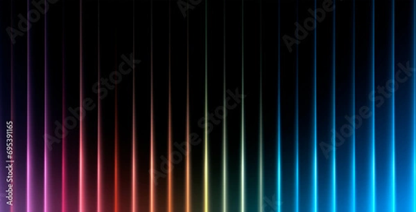 Fototapeta Beautiful unusual abstract striped background in rainbow colors