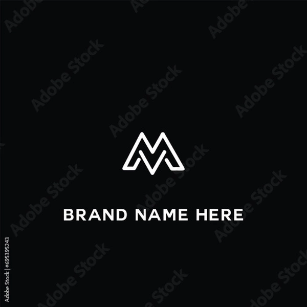 Obraz Letter M logo icon design template elements