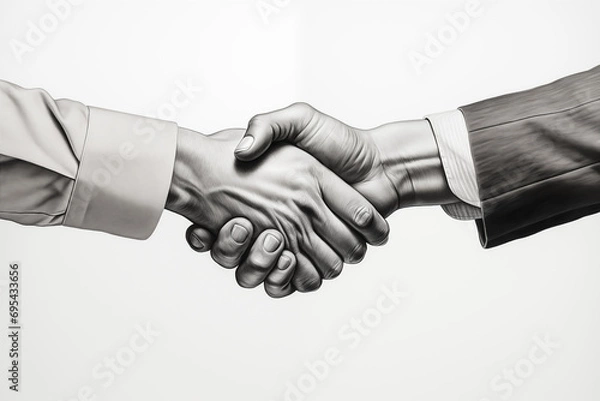 Obraz business handshake. Generative AI