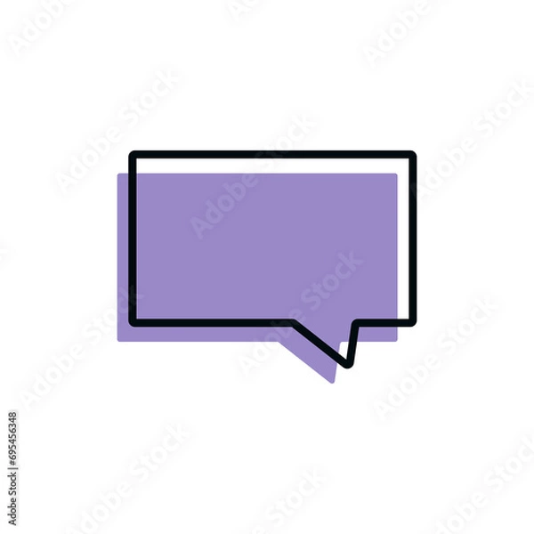 Fototapeta Chat Dialog Icon Illustration Concept