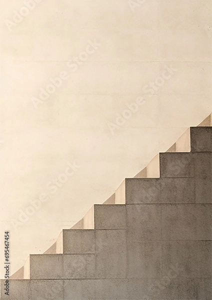 Fototapeta stairs / Generative AI