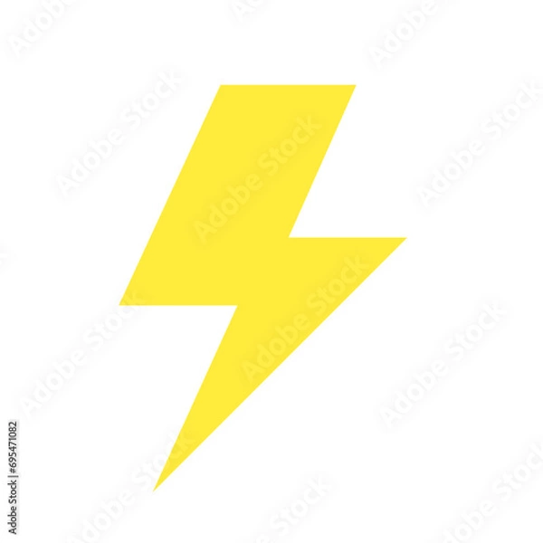 Obraz 天気、雷、稲妻を表すカラースタイルのアイコン