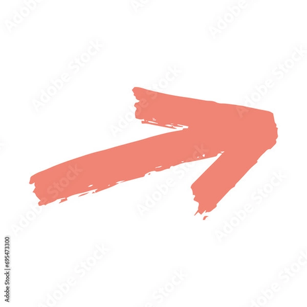 Fototapeta pink arrow stoke element