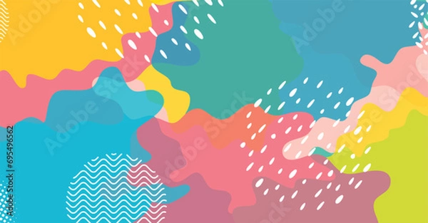 Obraz Abstract creative background with geometric shape and color