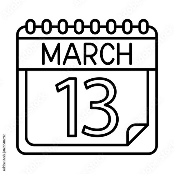 Obraz March Icon Design