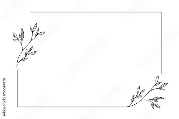 Obraz Simple Rectangle border without background