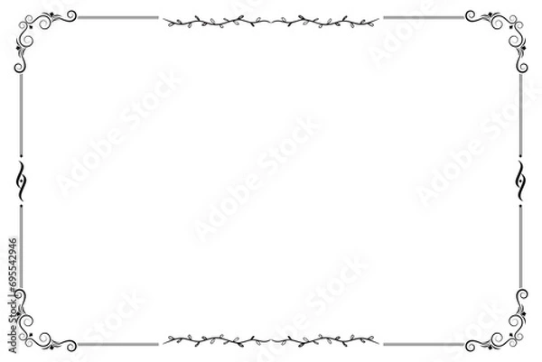 Obraz Simple Rectangle border without background