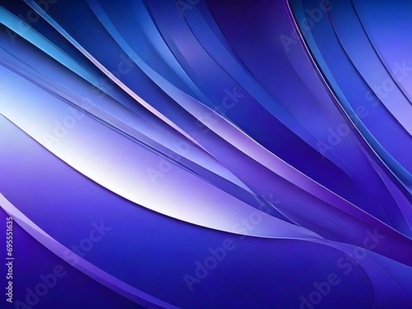 Fototapeta abstract background with smooth lines in blue and purple tones