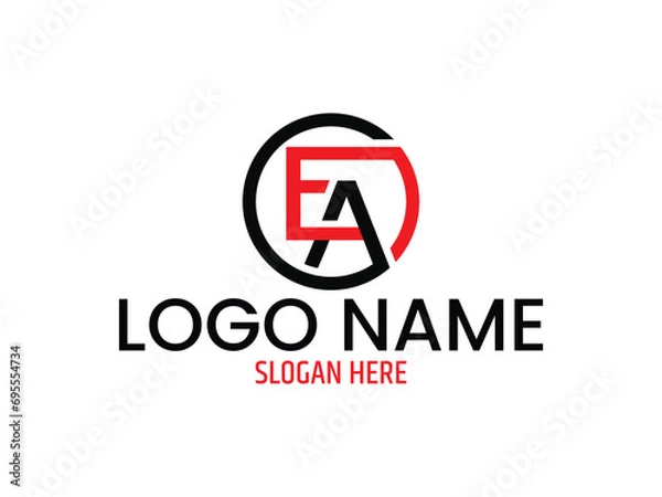 Obraz AE letter logo vector template