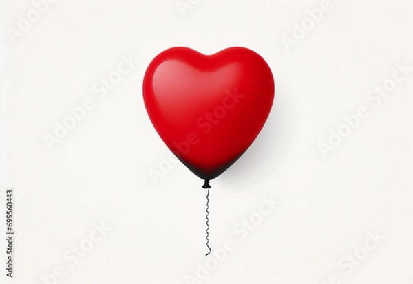 Obraz heart shaped balloon generative by AI technology