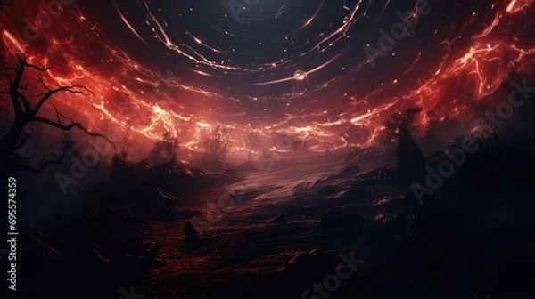 Fototapeta space galaxy background. Generative AI