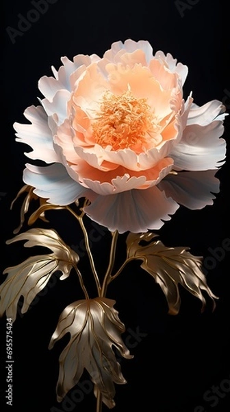 Obraz Hyper-Realistic Surreal Flower in Minimalist Style
