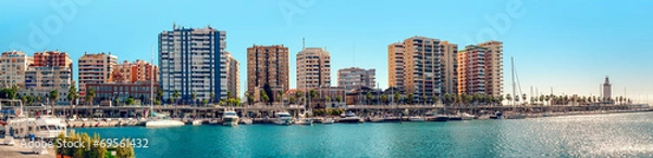 Obraz Panoramiczny widok na port Benalmadena