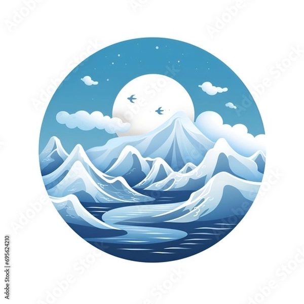 Obraz Snowy Logo Design