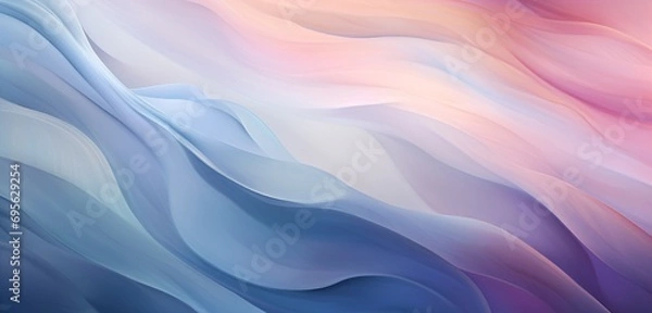 Fototapeta Conceptual abstraction of introspection and contemplation depicted through a serene blend of ethereal hues and gentle gradients in .