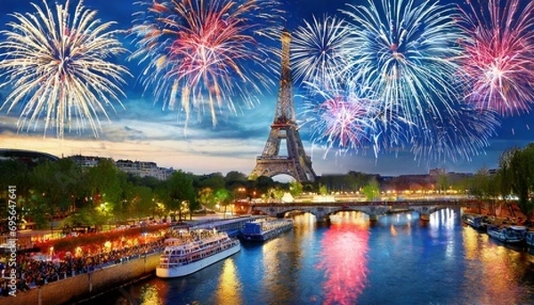 Obraz Feux d'artifice à Paris