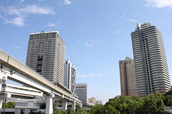 Obraz モノレールと街