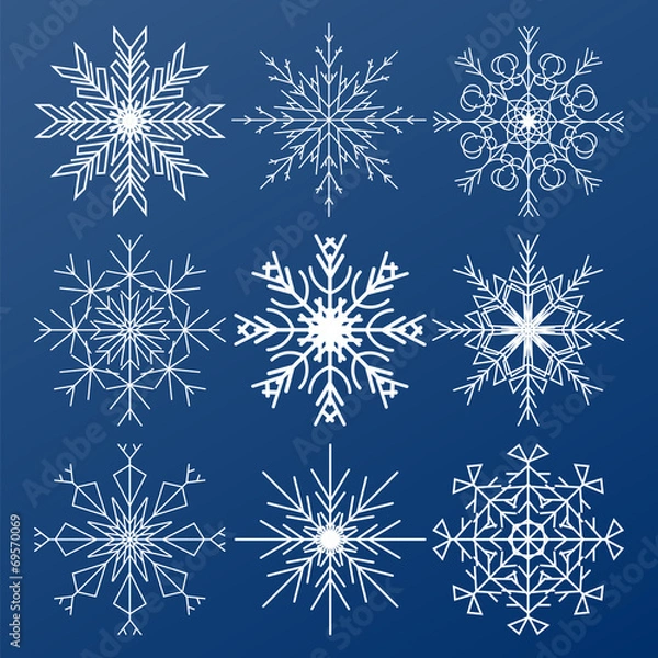 Obraz snowflakes