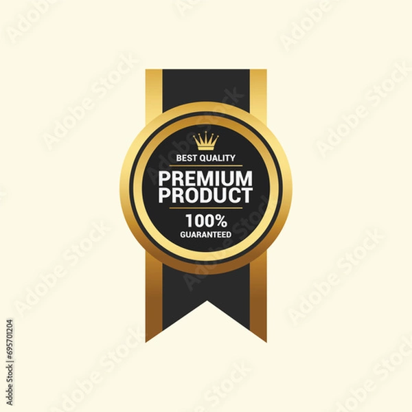 Obraz vector guarantee golden label collection