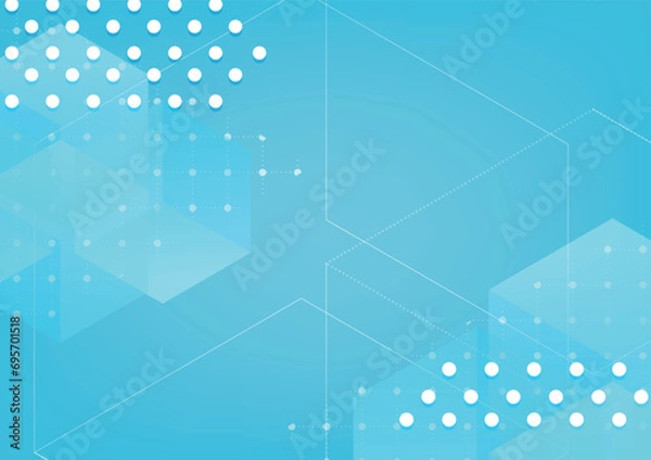 Fototapeta Minimal geometric background.Abstract geometric technological background.