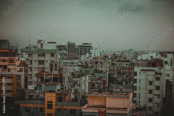 Fototapeta The Beautiful View Of The City.