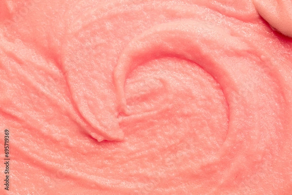 Fototapeta Berry yoghurt ice cream. Smoothies from fresh fruits and berries. Ice cream texture. Delicious sweet dessert close-up as a background.