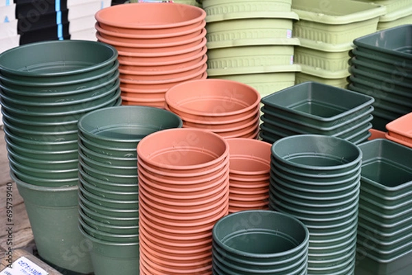 Fototapeta 植木鉢、プランター