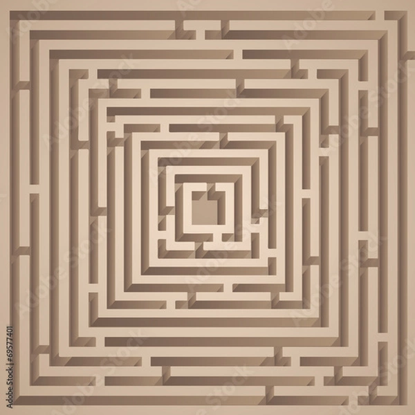 Fototapeta Icon maze
