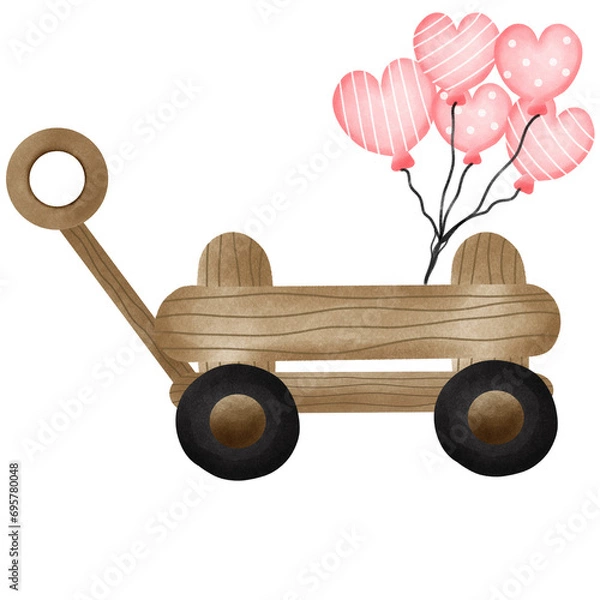 Obraz Valentine car 